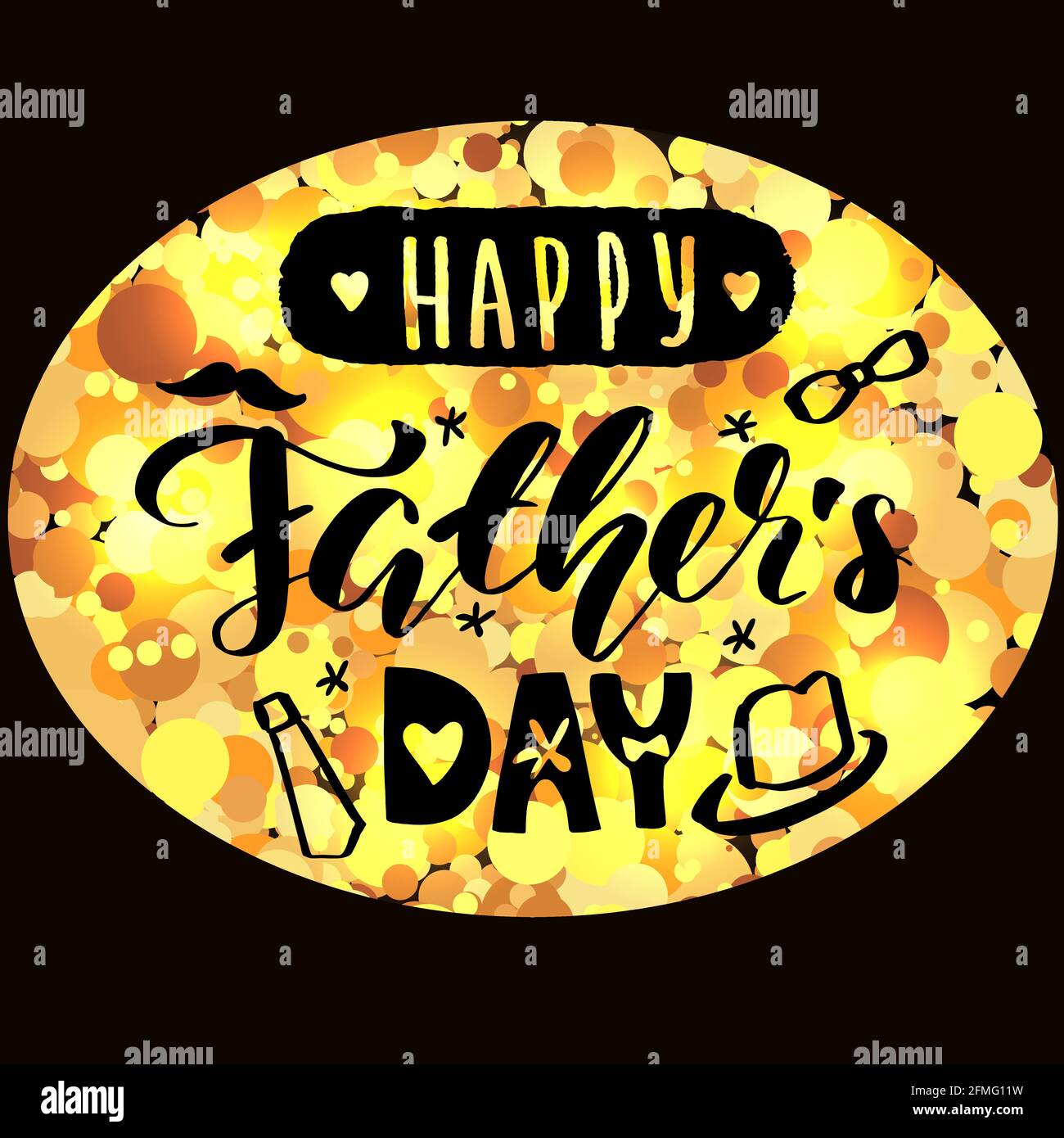 Happy Fathers Day Black Images Happy Father's Day Black And Gold Colored Postcard. Happy Fathers Day  Creative Congrats. Dad Is My King, Best Dad In The World Poster. Isolated  Abstra Stock Vector Image & Art - Alamy