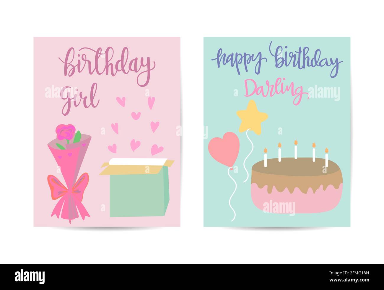 birthday and presents background for greeting card, template and banner Stock Vector