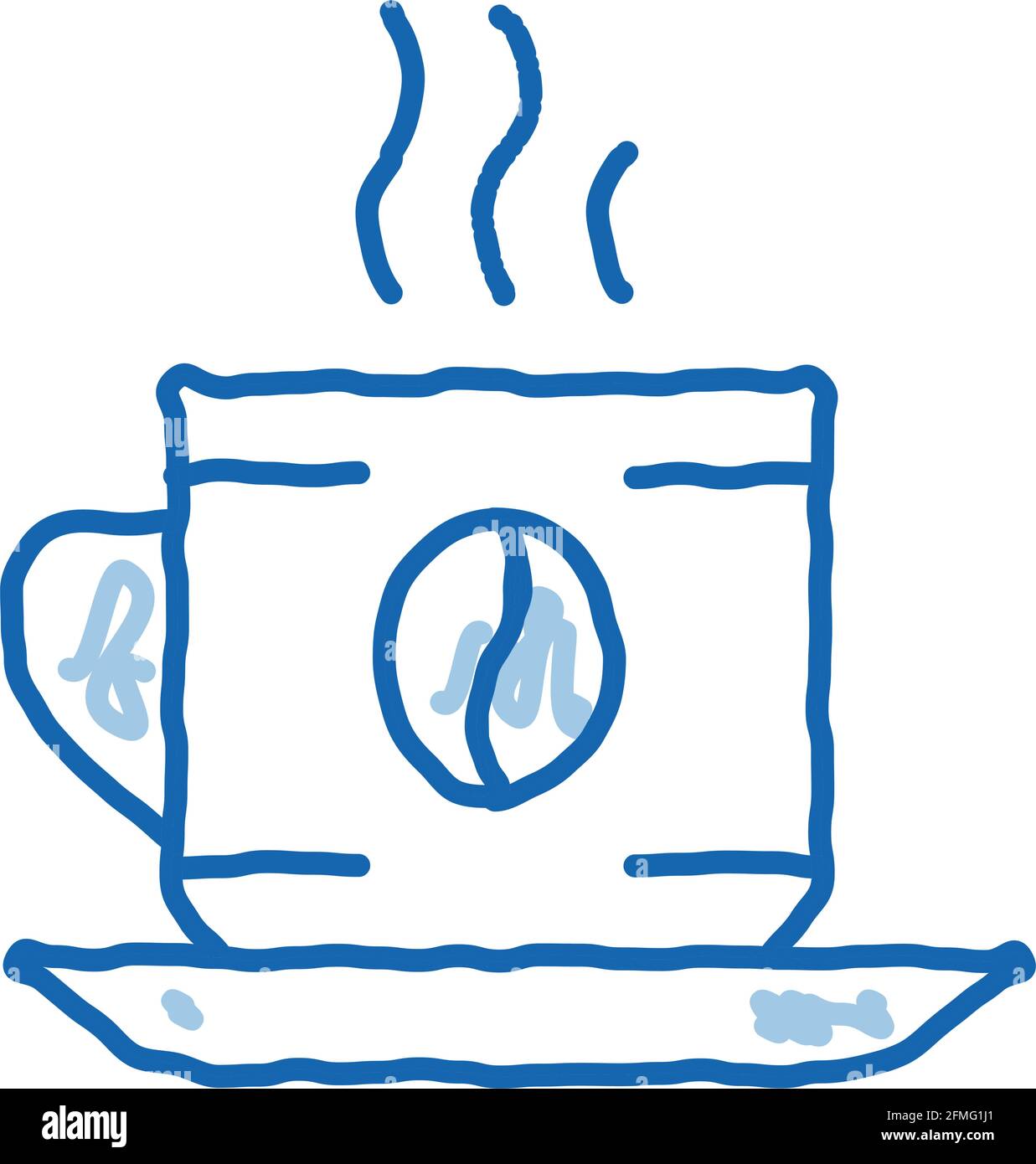 Coffee Cup Drink doodle icon hand drawn illustration Stock Vector Image ...