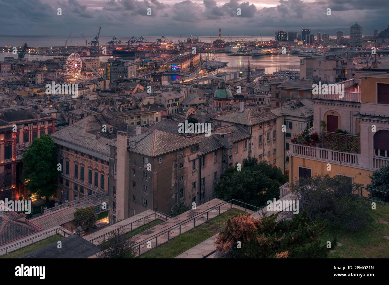 Porto Antico di Genova tourism site, also famous for the largest