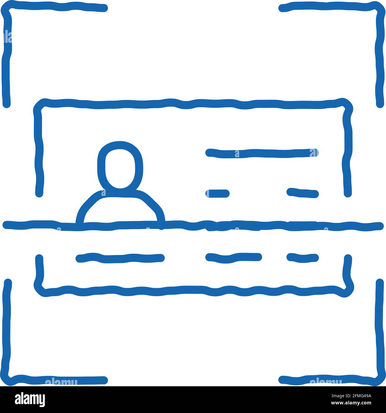 Document Scanning doodle icon hand drawn illustration Stock Vector ...