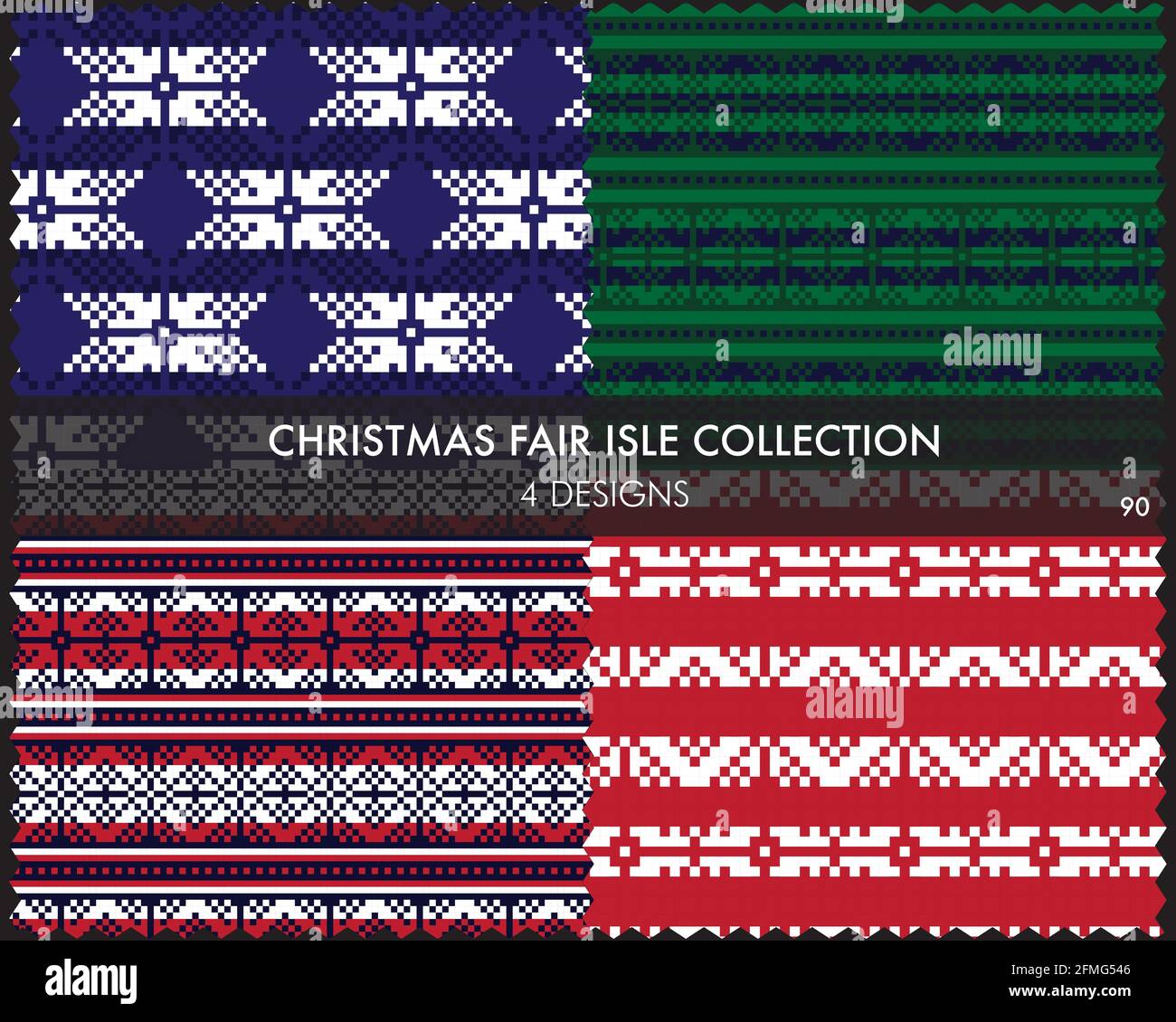 Fairisle Christmas Pattern Print Dress