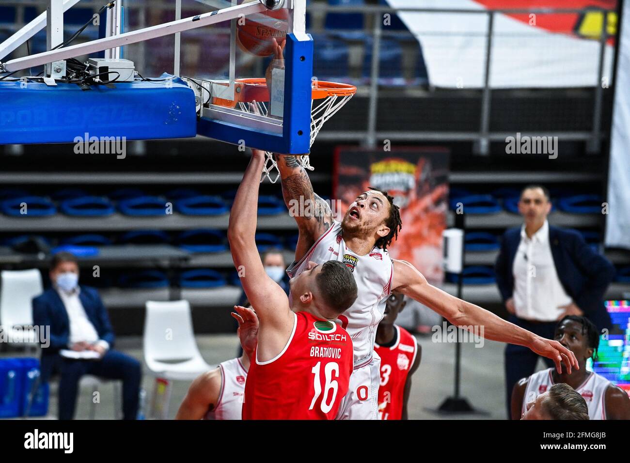 Oostende's Haris Bratanovic and Antwerp's Stephaun Branch fight for the  ball during the basketball match between Antwerp Giants and BC Oostende,  Sunda Stock Photo - Alamy