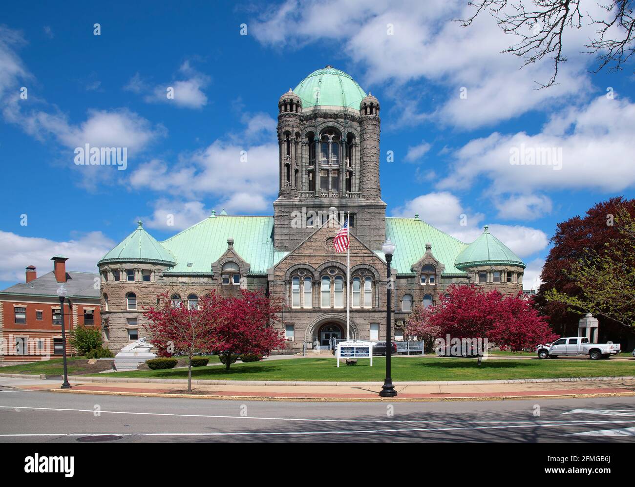 Bristol County Superior Court, Taunton, Massachusetts, USA. Build in 1894 Stock Photo