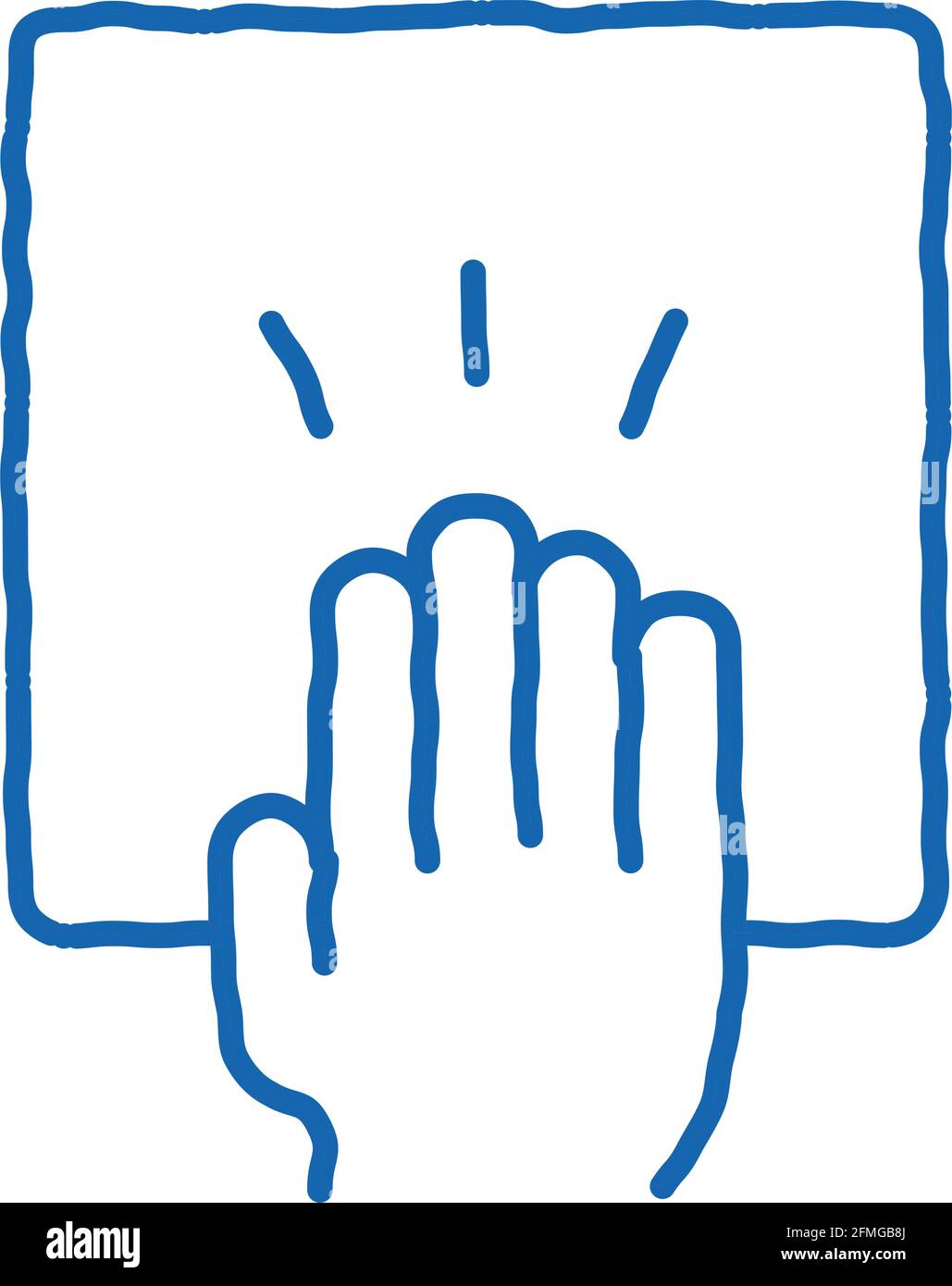 Hand Clapping doodle icon hand drawn illustration Stock Vector Image ...