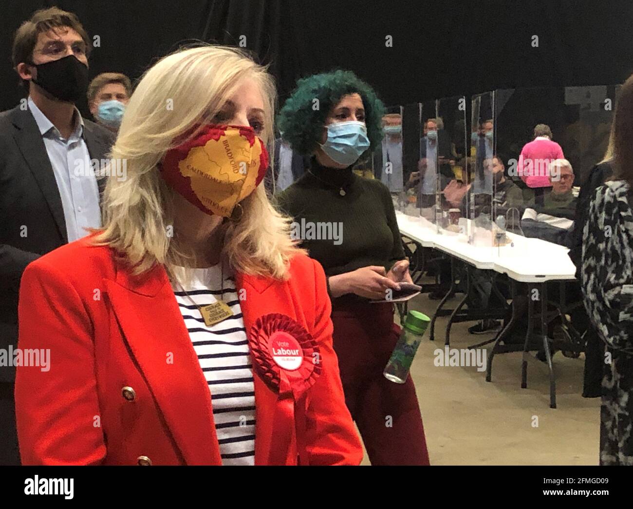 Labour's Tracy Brabin during the count for the West Yorkshire Mayoral election in Leeds. Picture date: Sunday May 9, 2021. Stock Photo