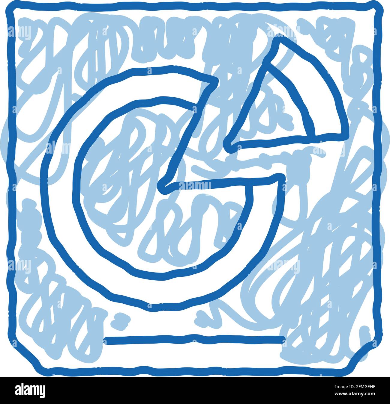 Pizza Box doodle icon hand drawn illustration Stock Vector Image & Art