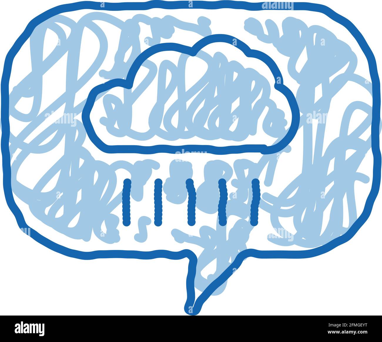 Rain Cloud Frame doodle icon hand drawn illustration Stock Vector Image ...