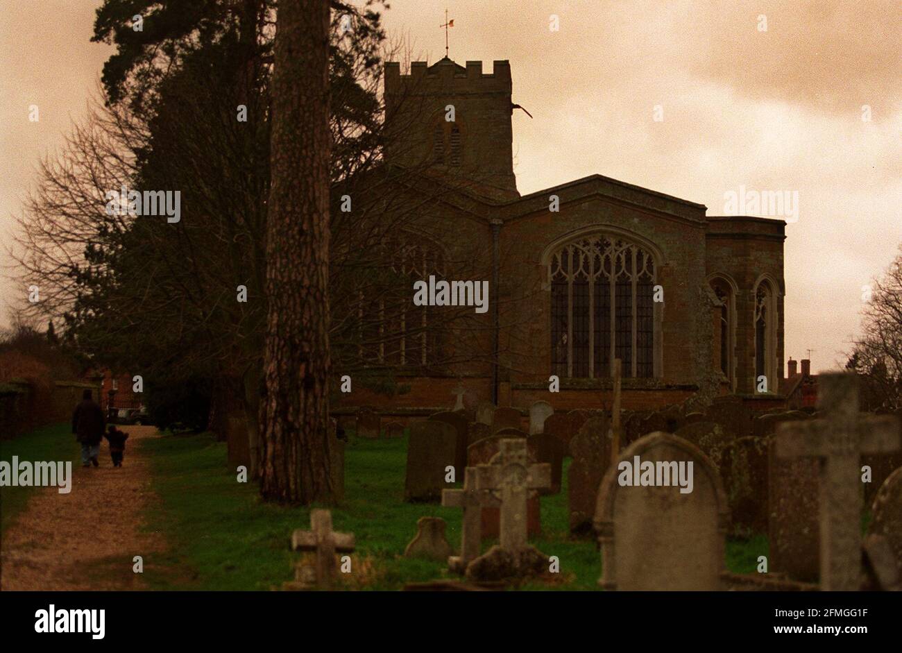 St Marys The Virgin Church 1988 in Great Brinkton Althorp Spencer Family Church Stock Photo