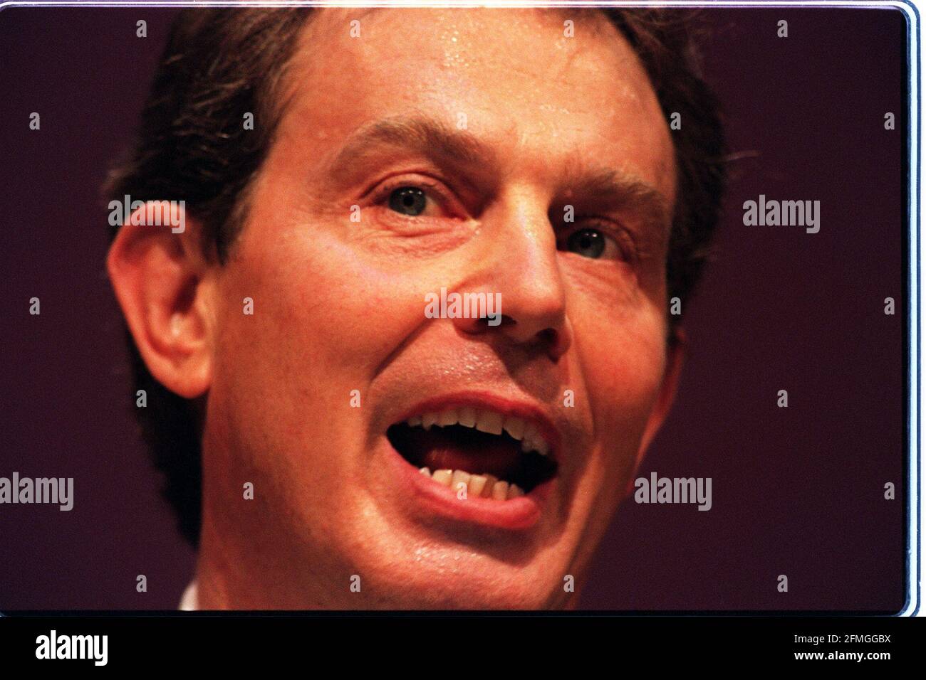 Prime Minister Tony Blair September 1997At the Labour Party Conference in Brighton Stock Photo