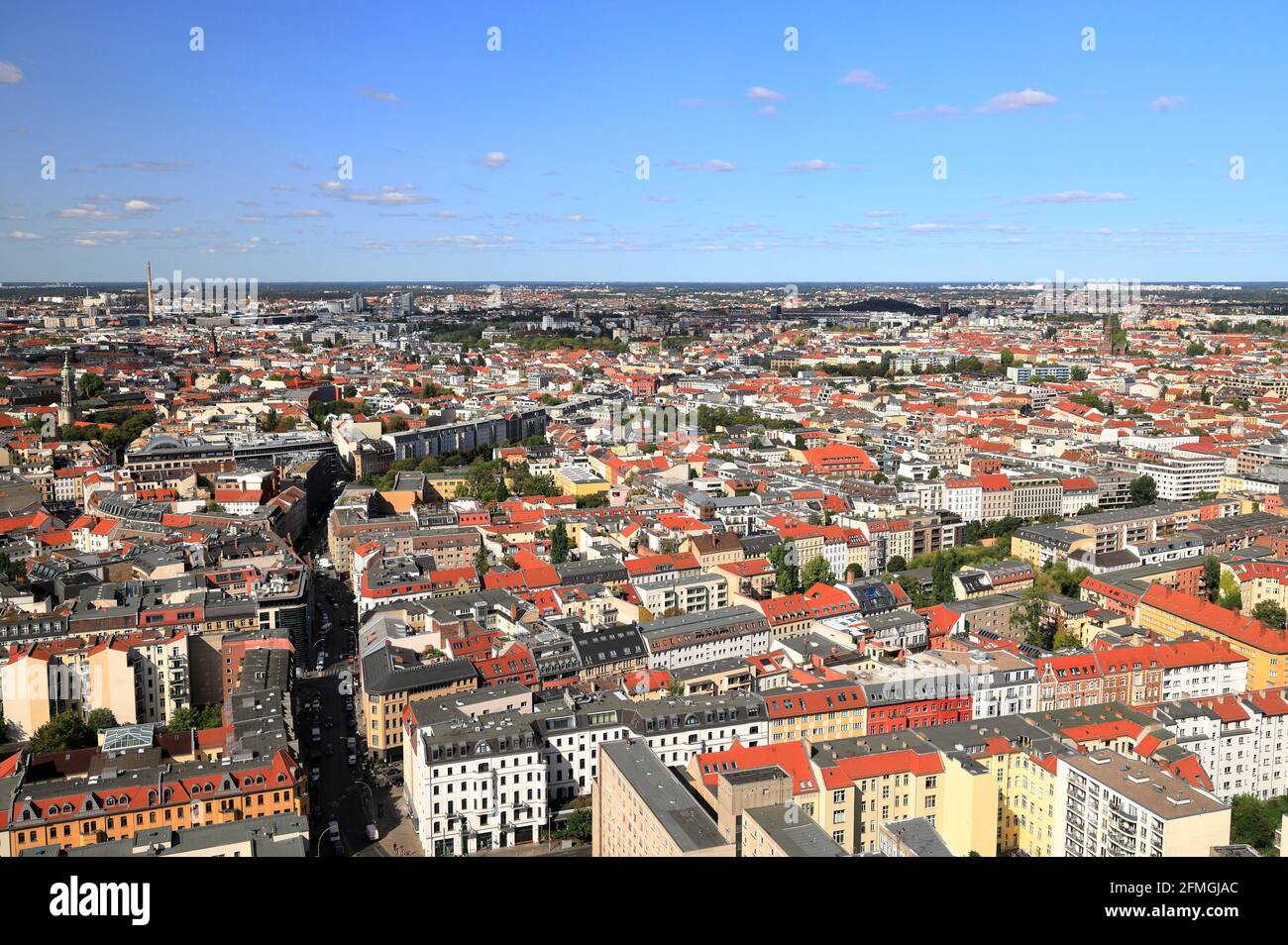 Berlin - aerial view. Germany, Europe. Stock Photo