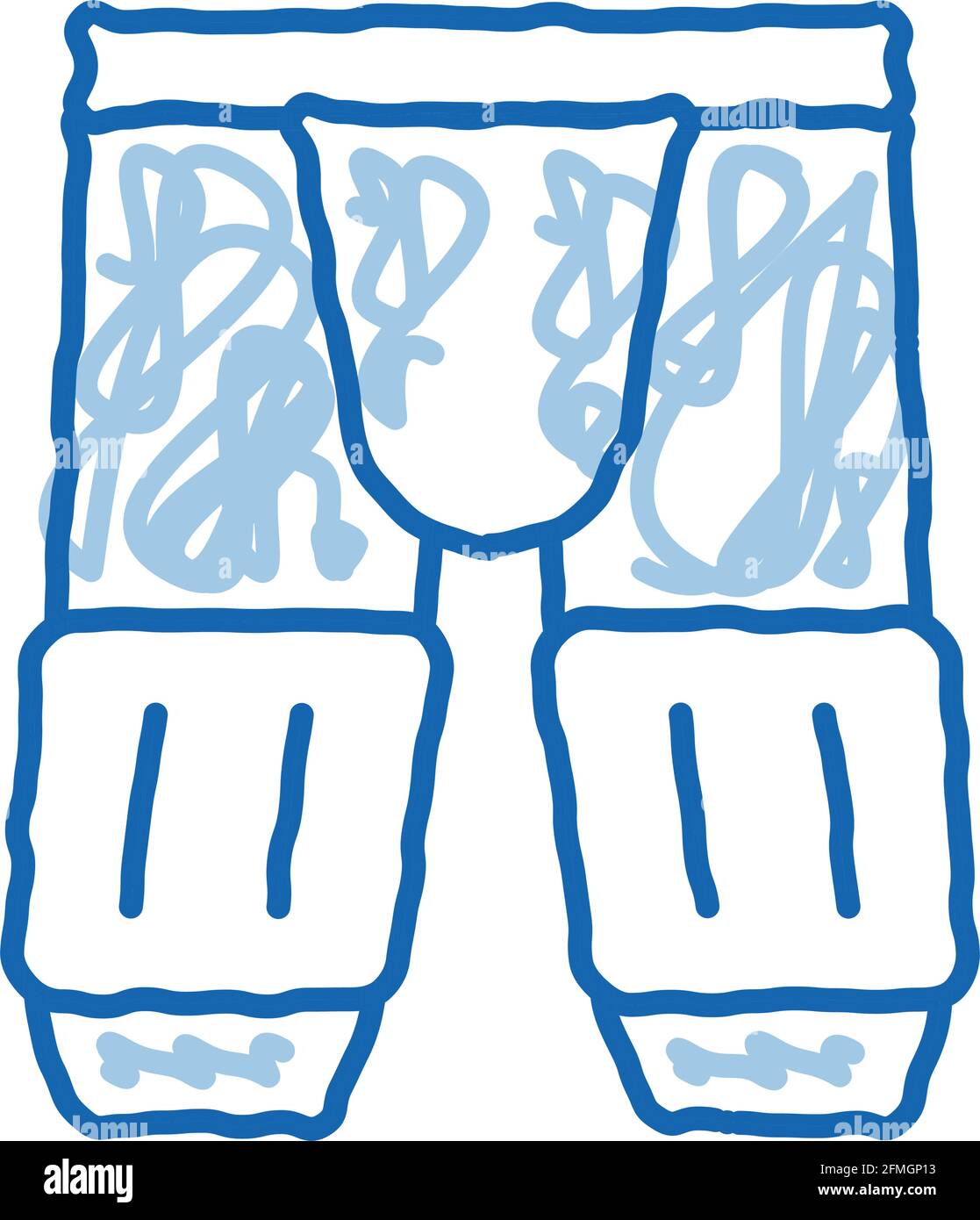 Safety Pants doodle icon hand drawn illustration Stock Vector Image