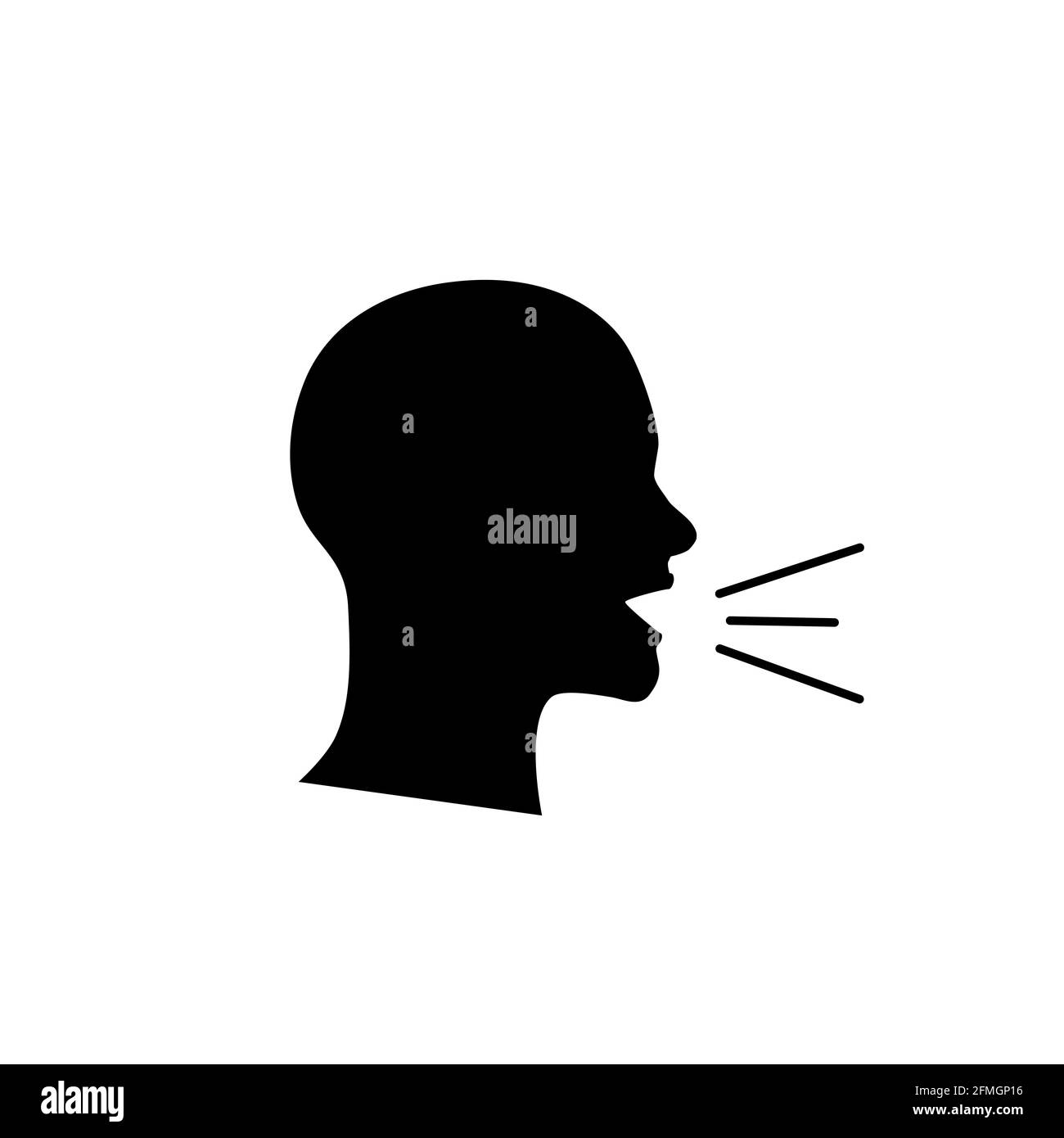 Screaming vector illustration. human screaming template for icon design  Stock Vector Image & Art - Alamy
