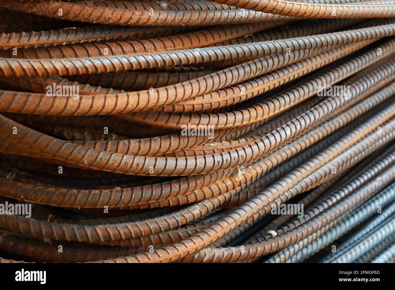 Steel bar for construction. iron rust metal Stock Photo Alamy