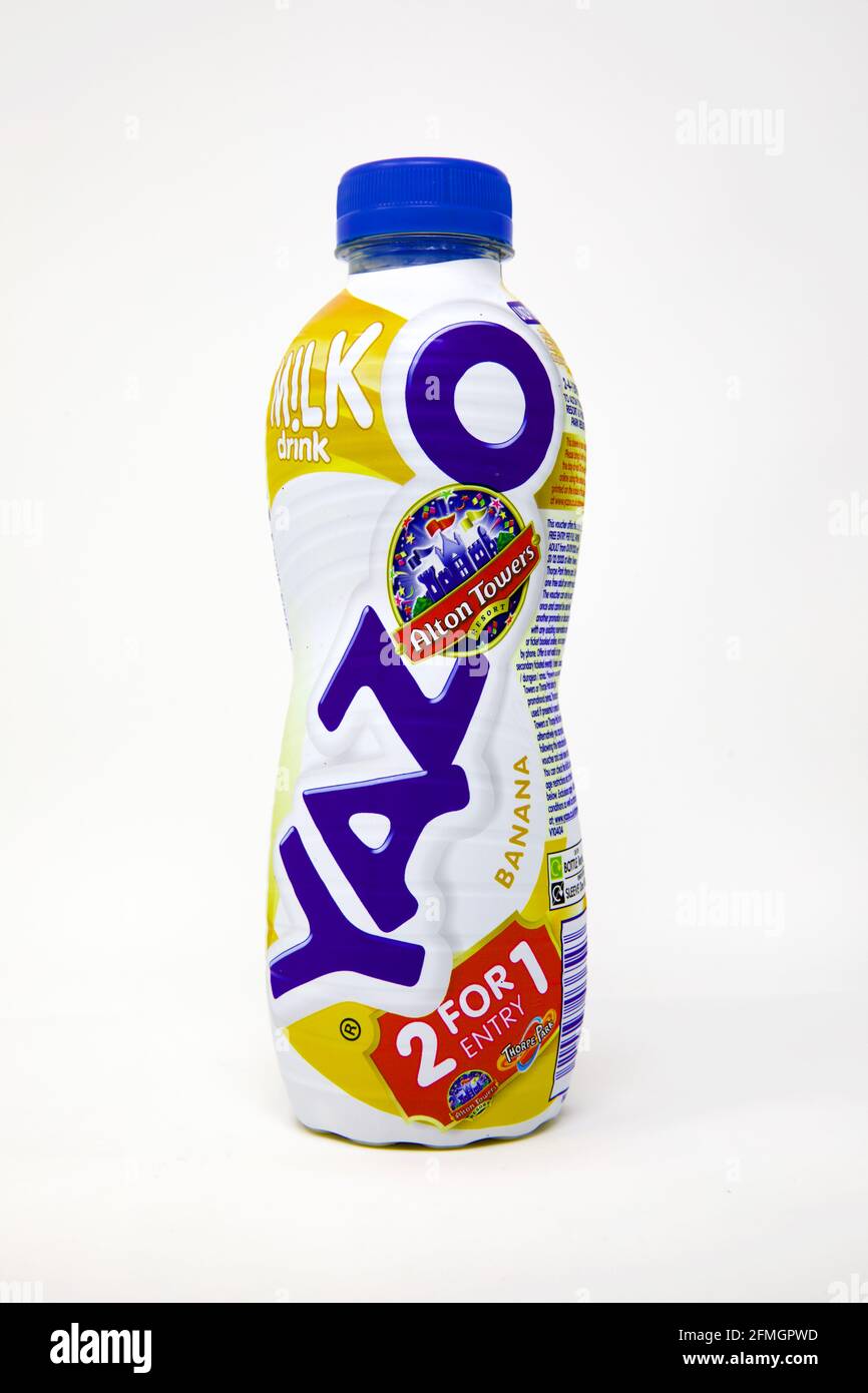 Yazoo Chilled Banana Flavour Milkshake Stock Photo