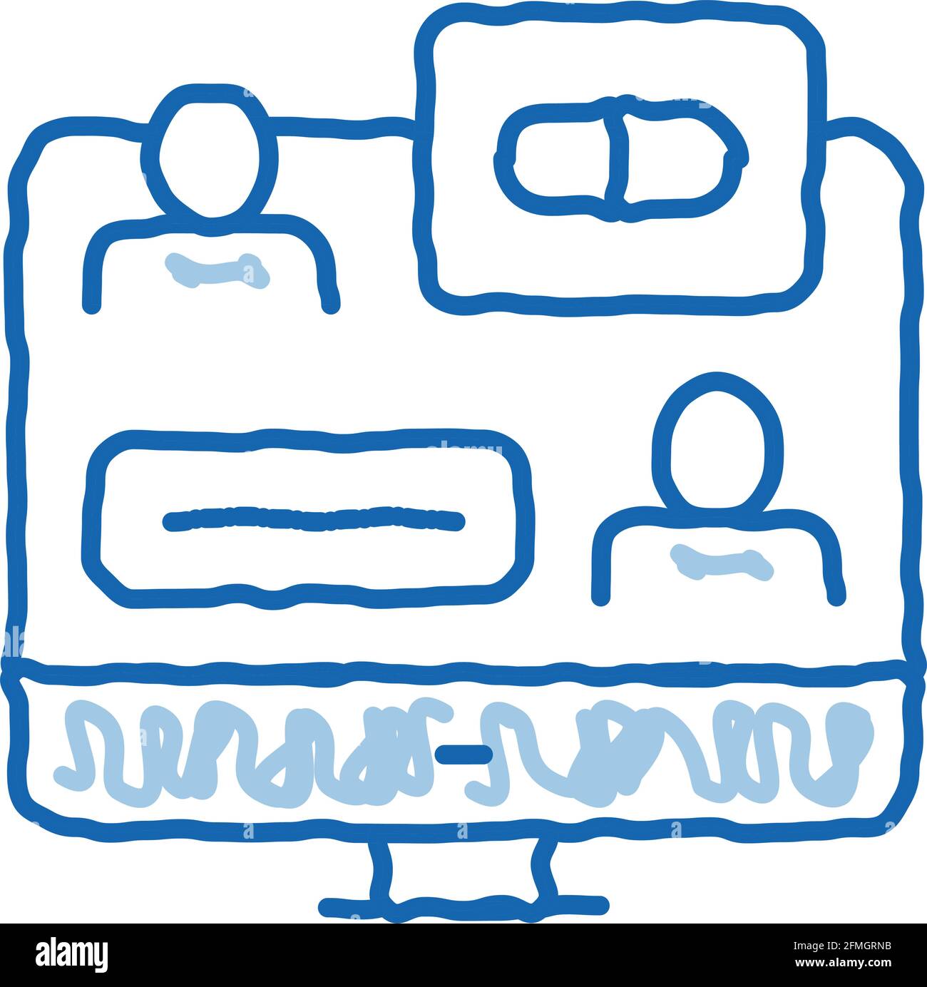 Internet Aid doodle icon hand drawn illustration Stock Vector Image ...