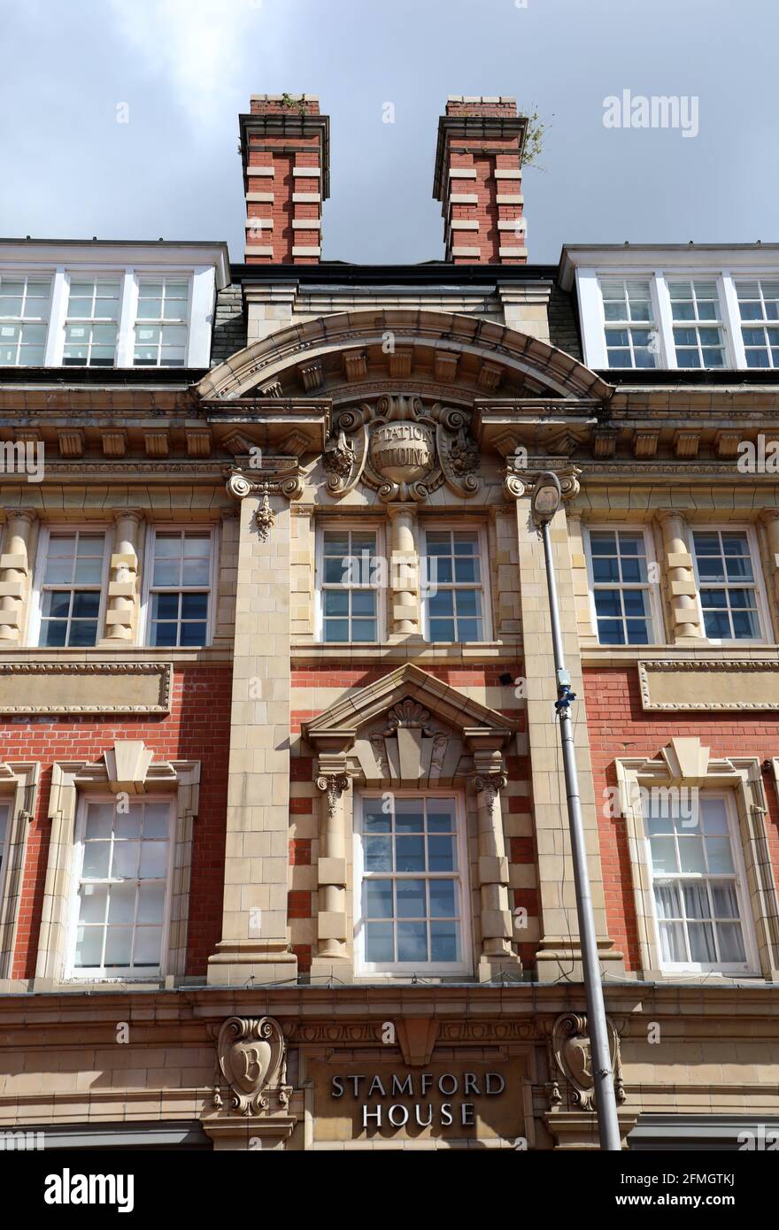 Detail of Stamford House in Altrincham which was built in 1905 by
