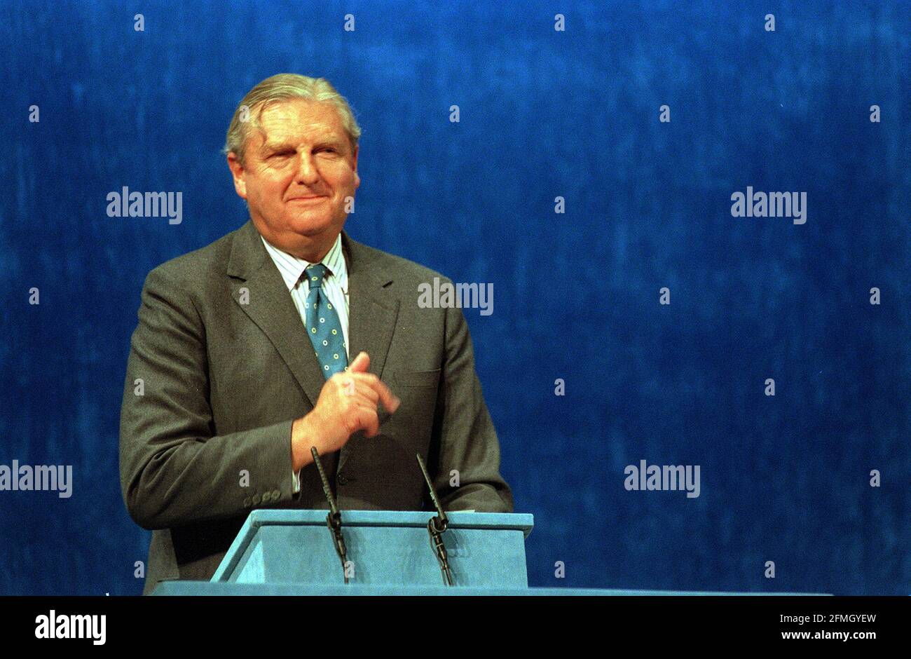 Sir Patrick Mayhew the Northen Ireland Minister speaking at the 1995 Tory Conference   Dbase Stock Photo