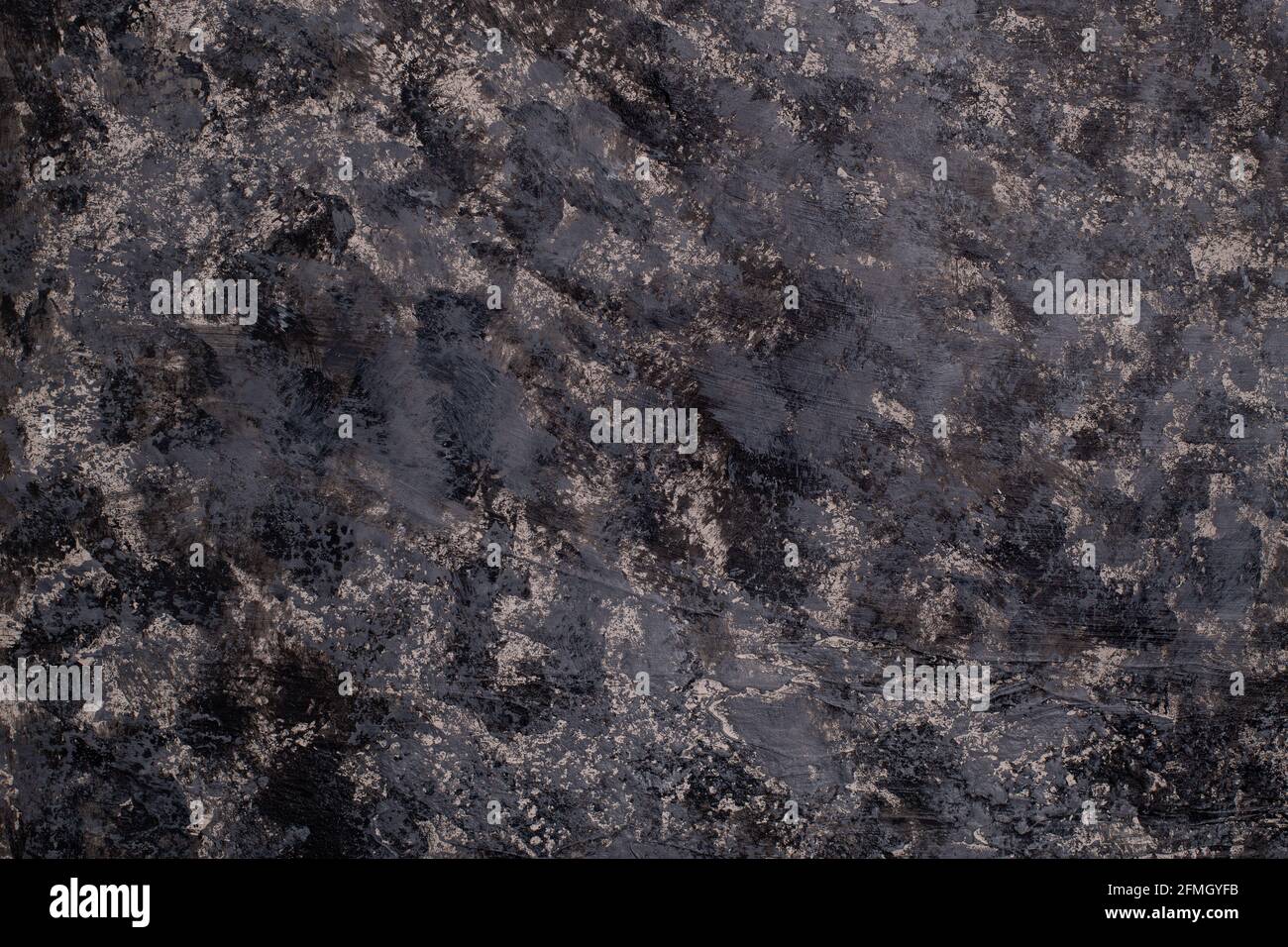 Background. The texture is gray-black concrete. Venetian plaster Stock Photo