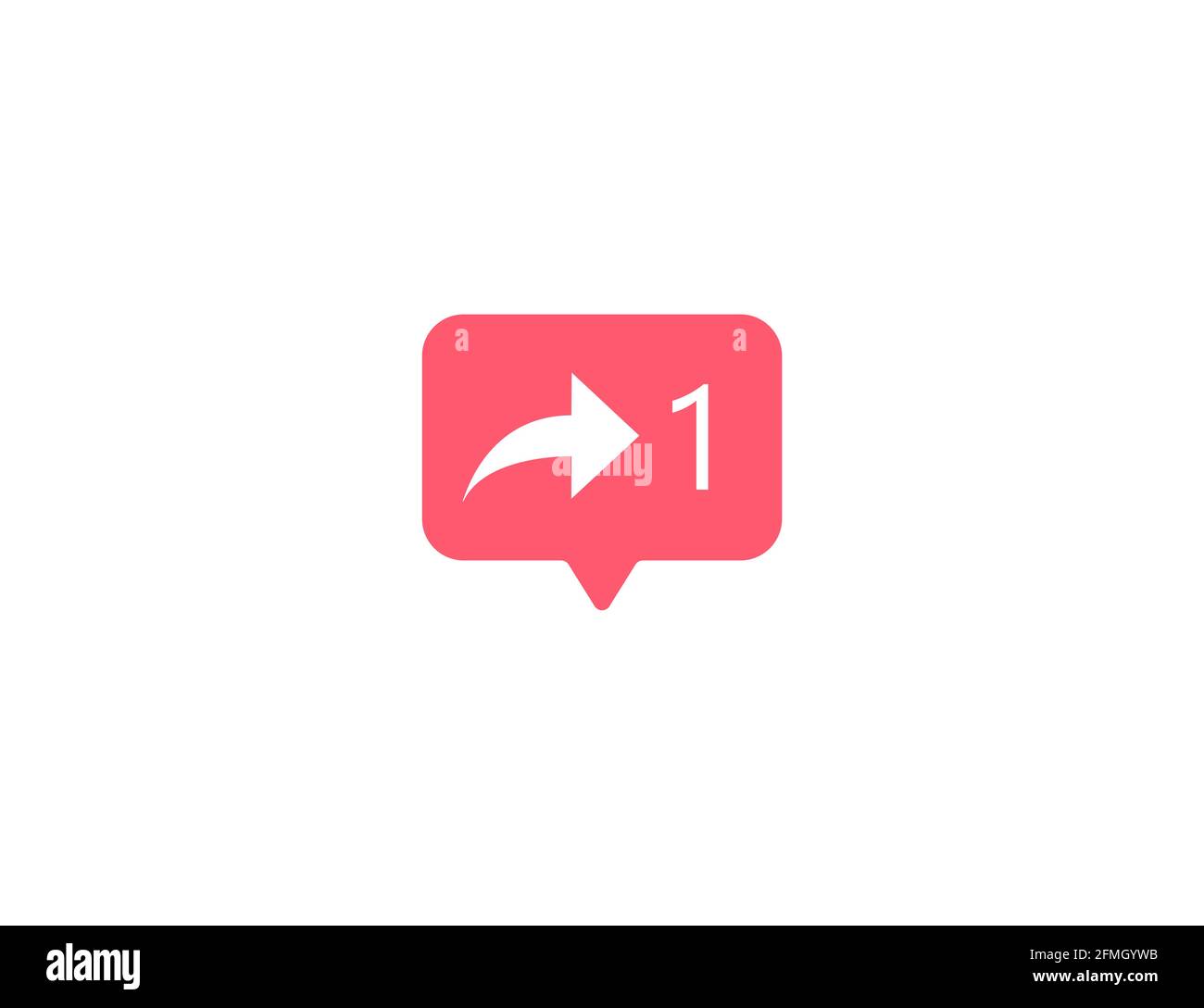 Vector illustration. Share button icon Stock Vector Image & Art - Alamy
