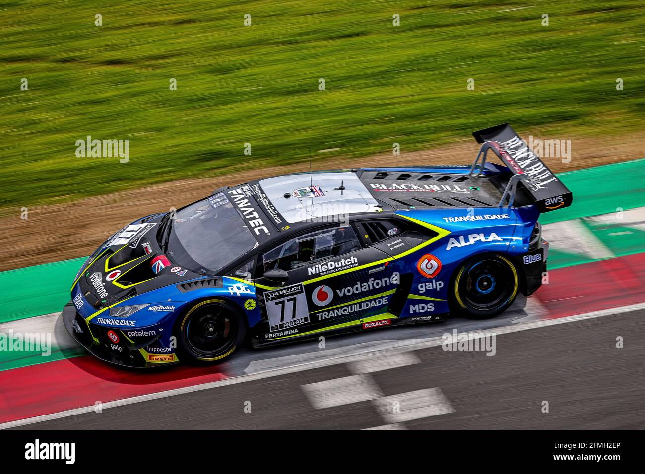 77 Ramos Miguel (prt), Chaves Henrique (prt), Barwell Motorsport,  Lamborghini Huracan GT3 Evo, action during the 2nd round of the 2021  Fanatec GT World Challenge Europe Powered by AWS, from May 6