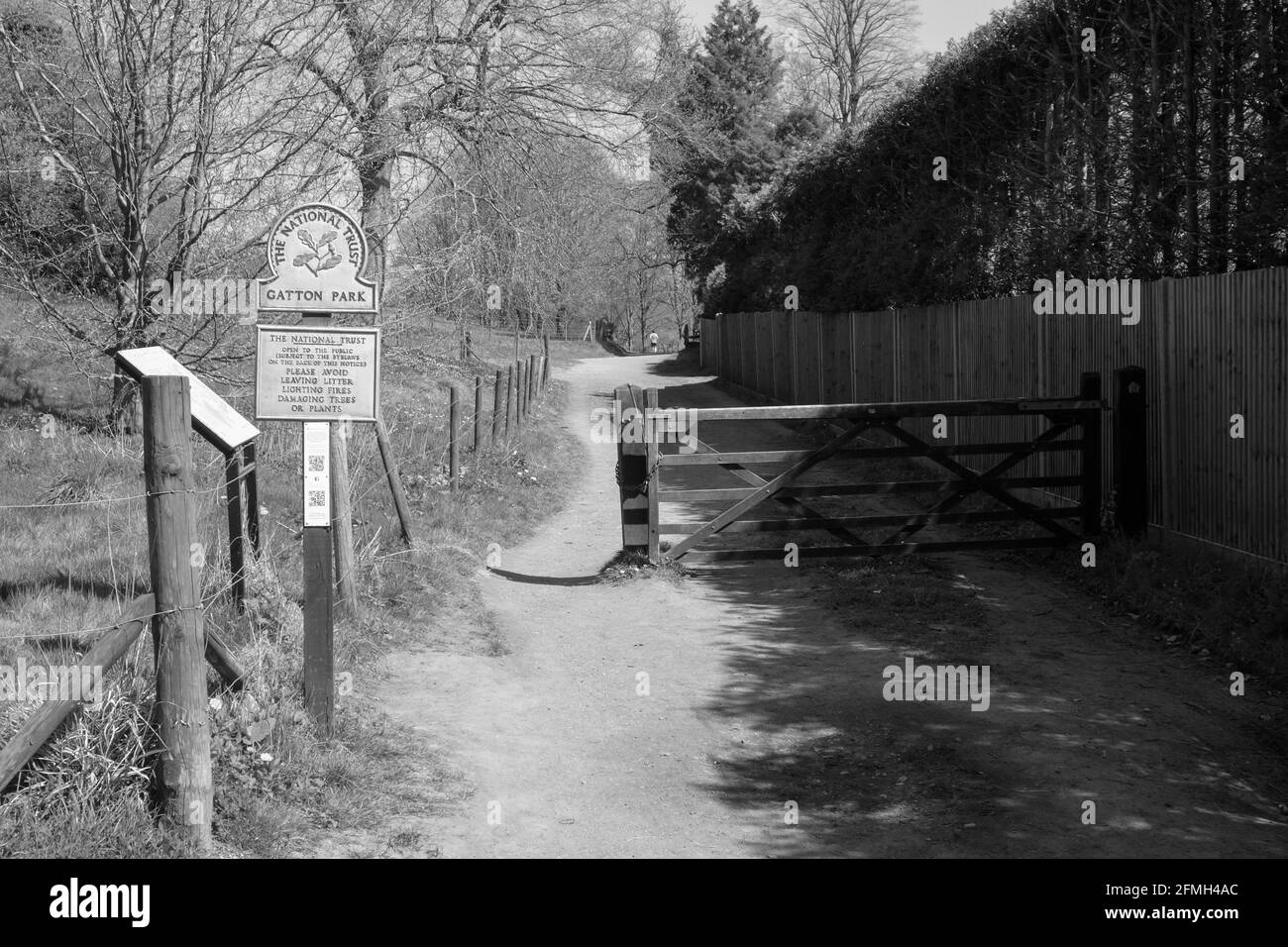 The Parkland of Gatton Park designed by Lancelot 'Capability' Brown. Reigate, Surrey. Stock Photo