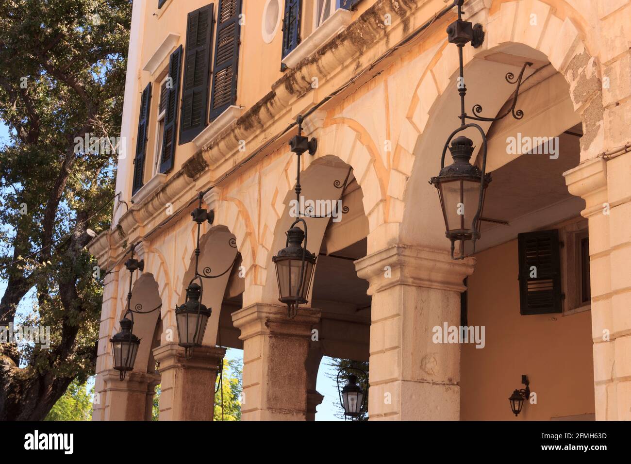 Corfu old town streets hi-res stock photography and images - Alamy