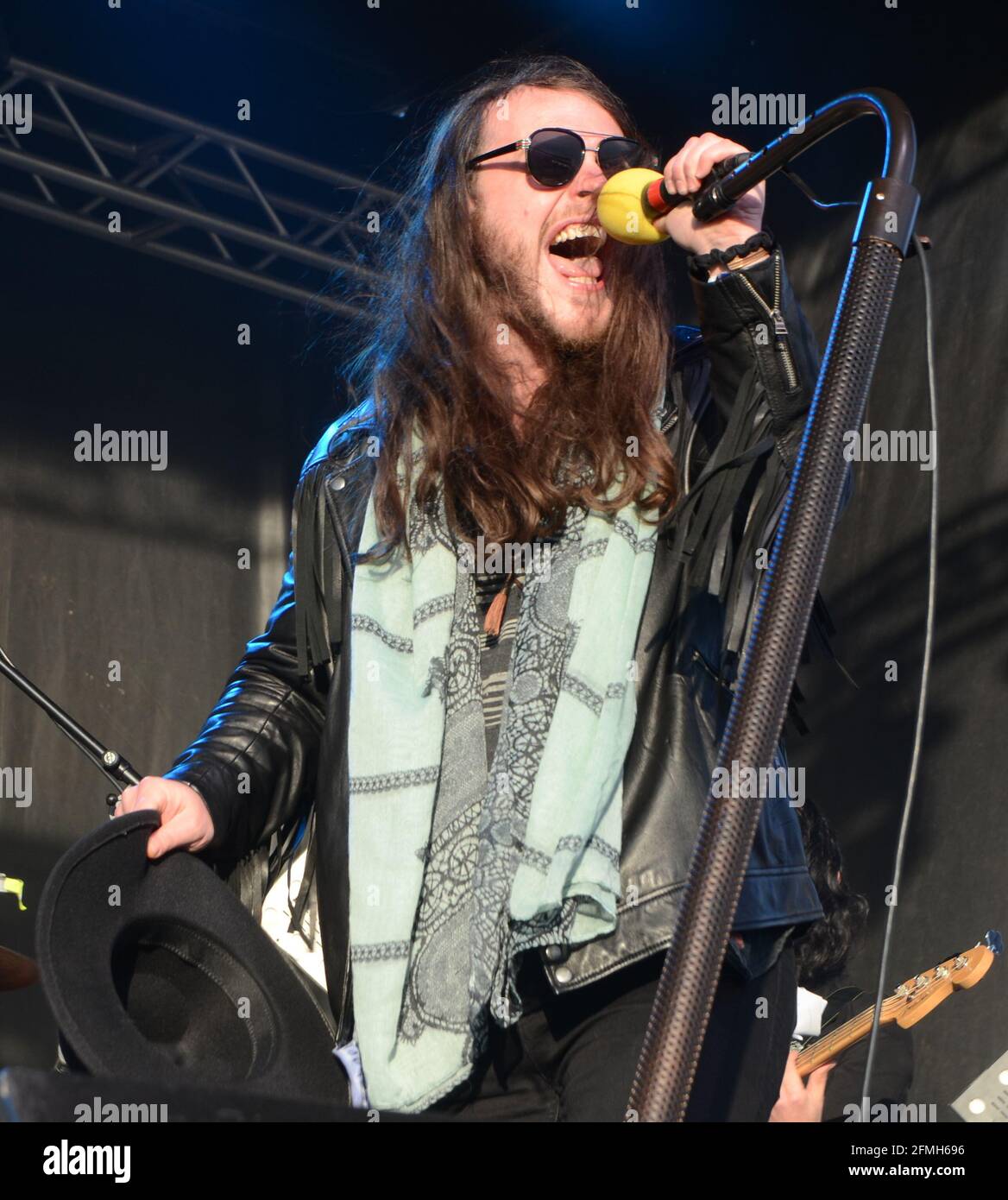 May 8, 2021 Lead singer Landon Milbourn of the rock band Goodbye June