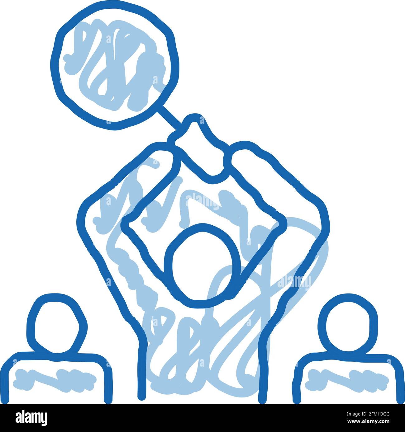 Human Research doodle icon hand drawn illustration Stock Vector Image ...