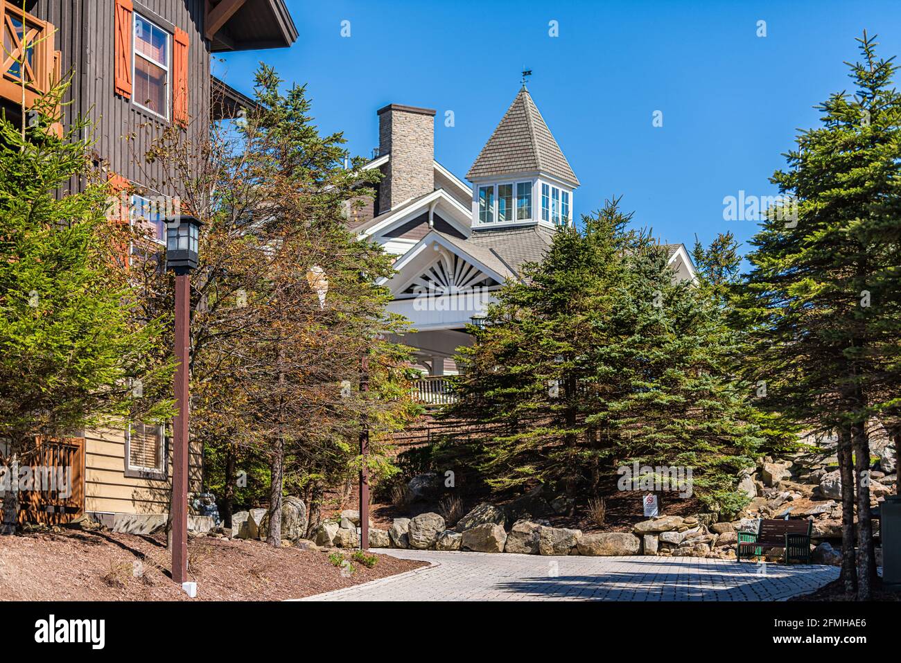 Apartment condo condominium lodge building in Snowshoe, West Virginia