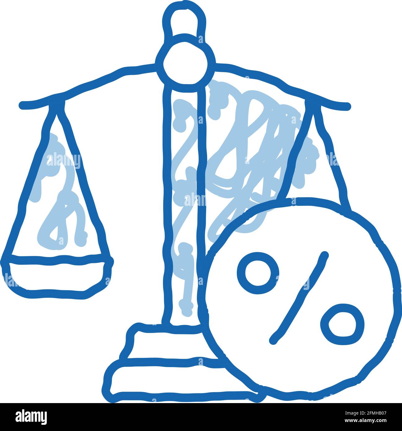 Scales Percentage doodle icon hand drawn illustration Stock Vector Image & Art Alamy
