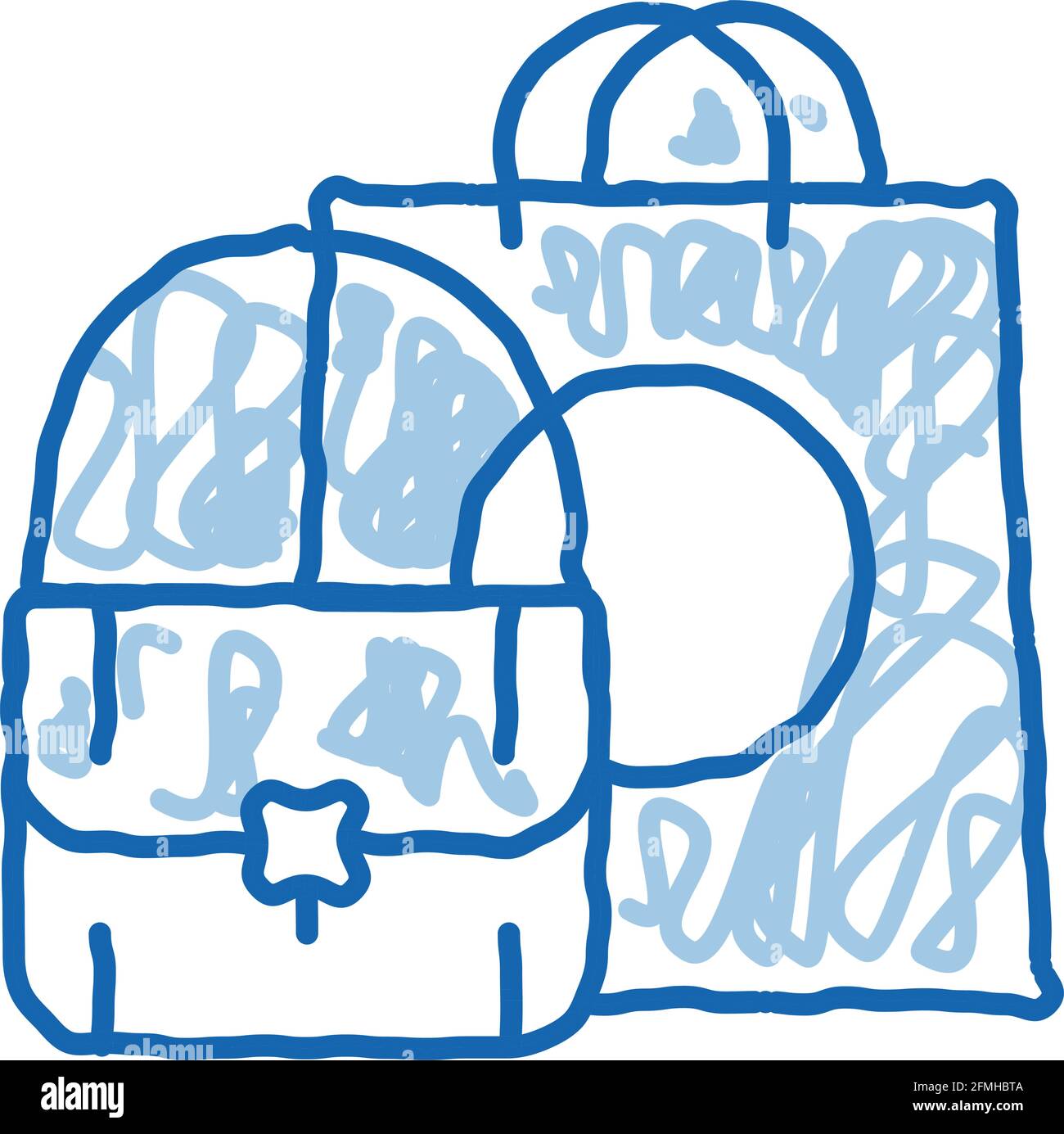 Bag Fashion Style doodle icon hand drawn illustration Stock Vector ...
