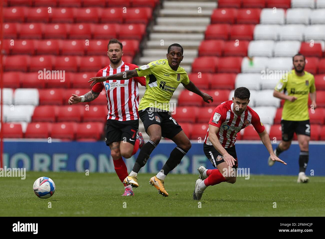 SUNDERLAND, UK. MAY 9TH during the Sky Bet League 1 match between Sunderland and Northampton Town at the Stadium Of Light, Sunderland on Sunday 9th May 2021. (Credit: Mark Fletcher | MI News) Credit: MI News & Sport /Alamy Live News Stock Photo