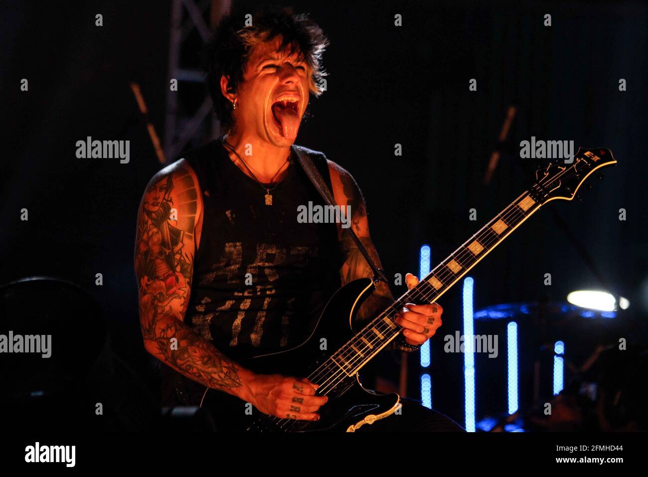 Kevin Gruft of Escape the Fate at Hammersonic 2018, Jakarta, Indonesia Stock Photo
