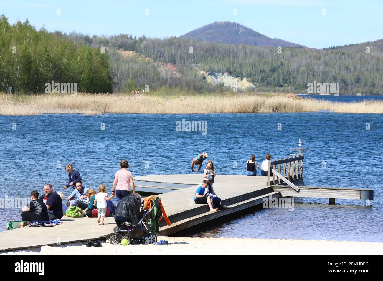 Blaue Lagune Berzdorfer See bei Görlitz Stock Photo - Alamy