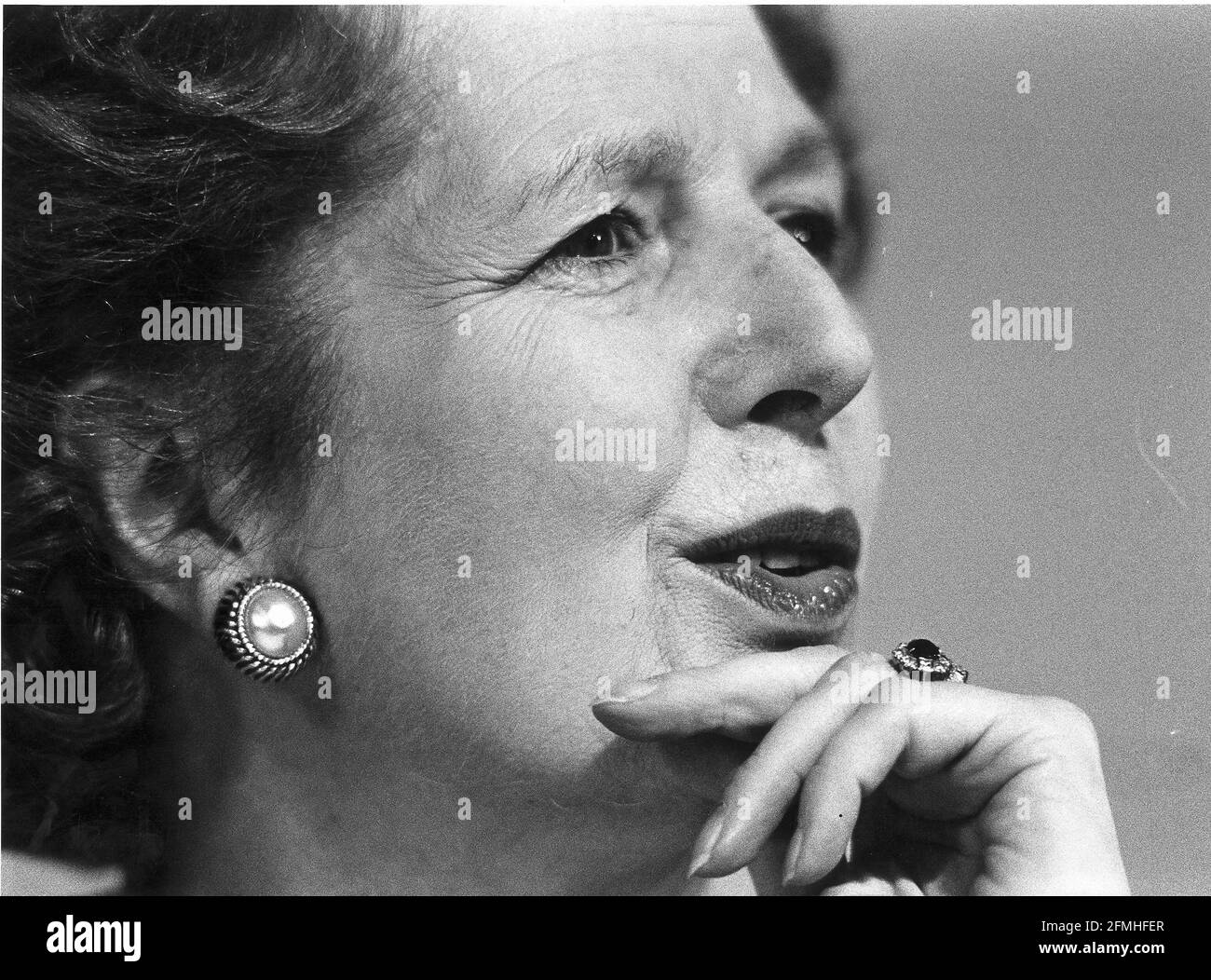 Margaret Thatcher Conservative party conference Stock Photo