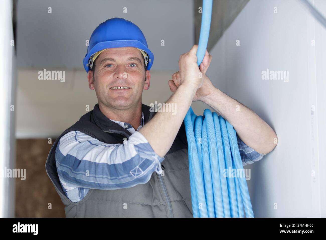 Water pipes man worker works hi-res stock photography and images - Alamy
