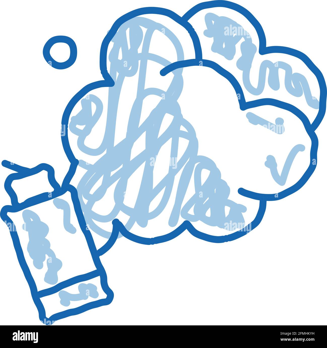 gas cans doodle icon hand drawn illustration Stock Vector