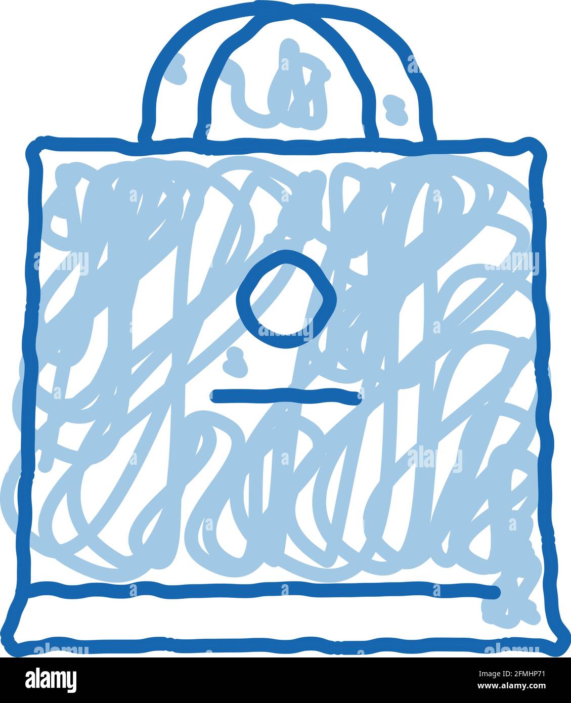 paper bag doodle icon hand drawn illustration Stock Vector Image & Art