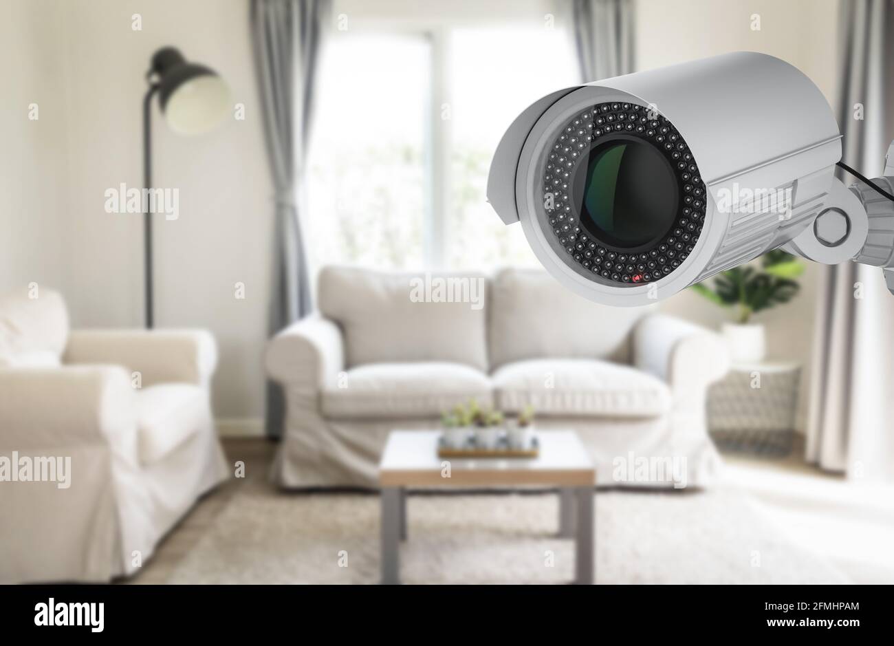 3d rendering security camera or cctv camera in home Stock Photo - Alamy