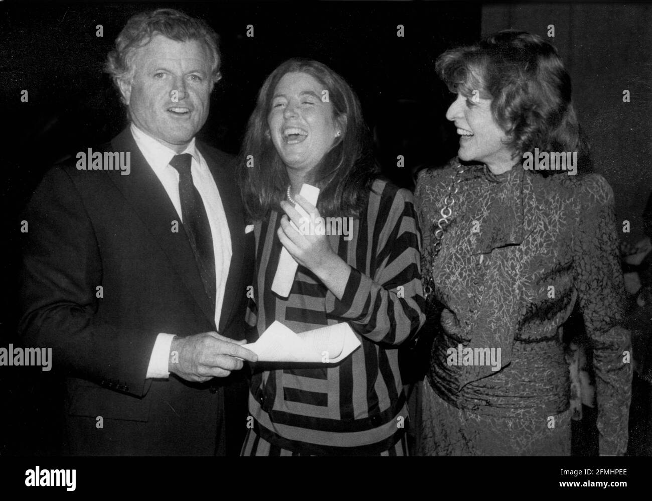 Ted Kennedy, Patricia Kennedy Lawford (r) & daughter 1986 Photo By John Barrett/PHOTOlink Stock Photo