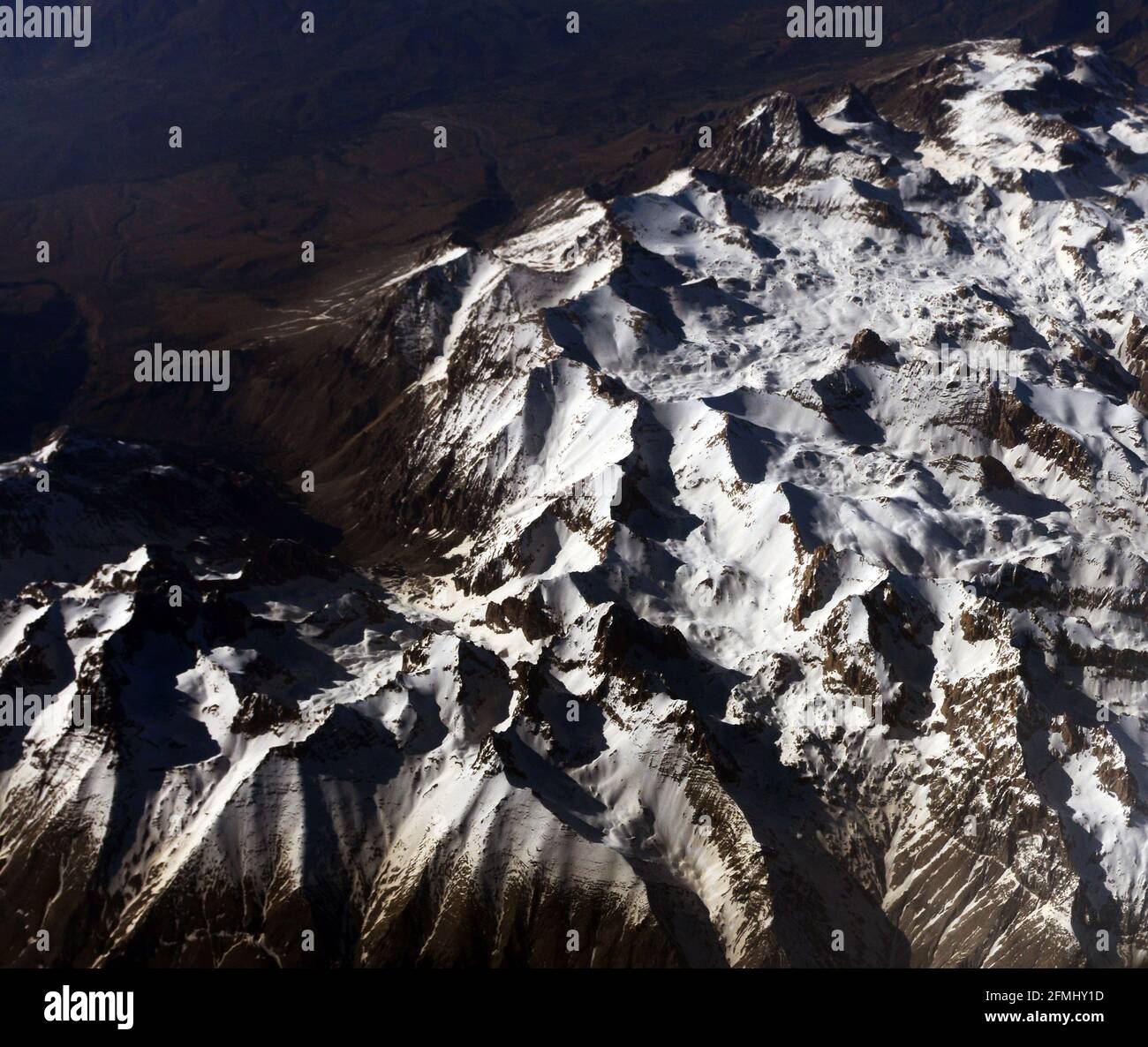 Snowy mountainous landscapes in Turkey. Stock Photo