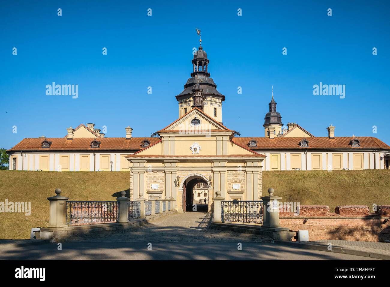 Medieval castle in Nesvizh, Belarus Stock Photo