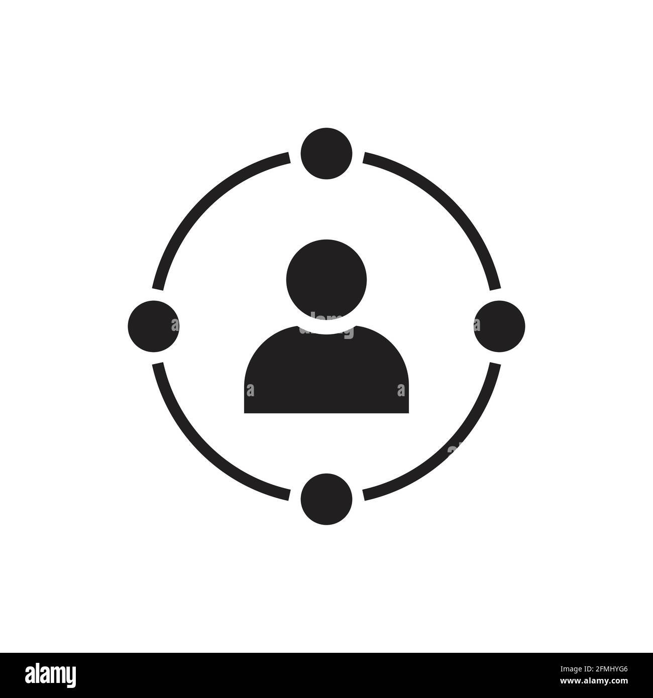 Ambient user experience vector icon for graphic design, logo, web site ...