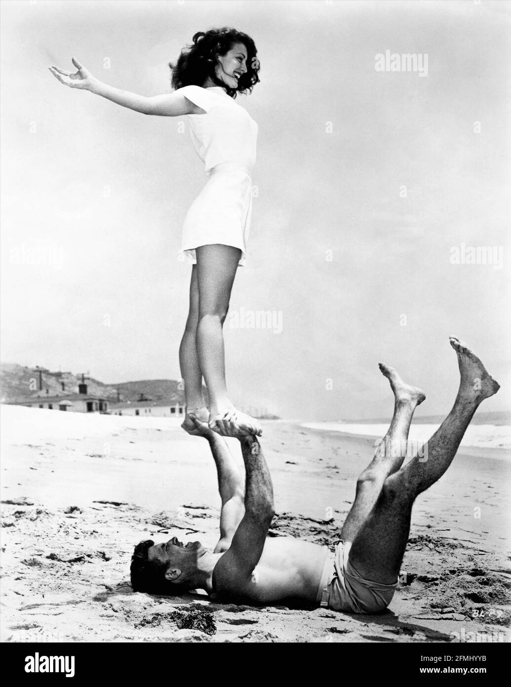 AVA GARDNER And BURT LANCASTER On Beach Publicity At The Time They Were ava-gardner-and-burt-lancaster-on-beach-publicity-at-the-time-they-were