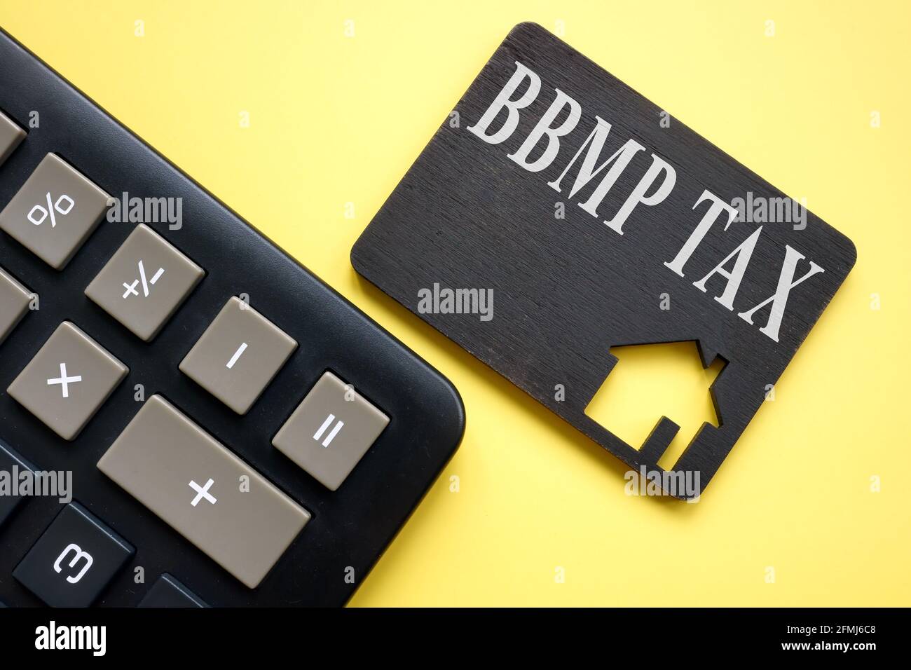 BBMP Tax Bruhat Bengaluru Mahanagara Palike Property and calculator. Stock Photo