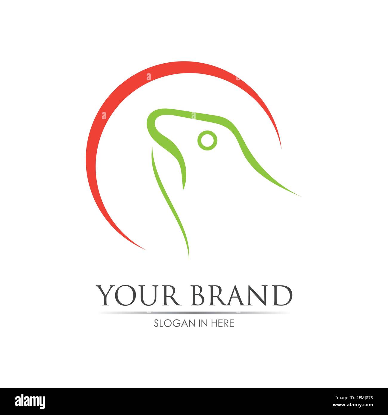 Frog Logo Template vector illustration design Stock Vector