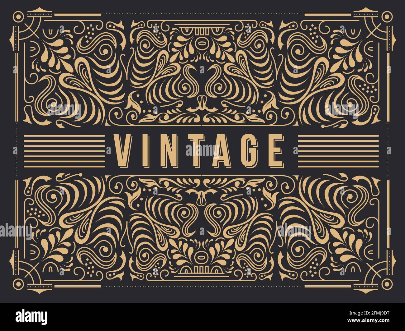 Vintage background ornaments decoration Vector Stock Vector