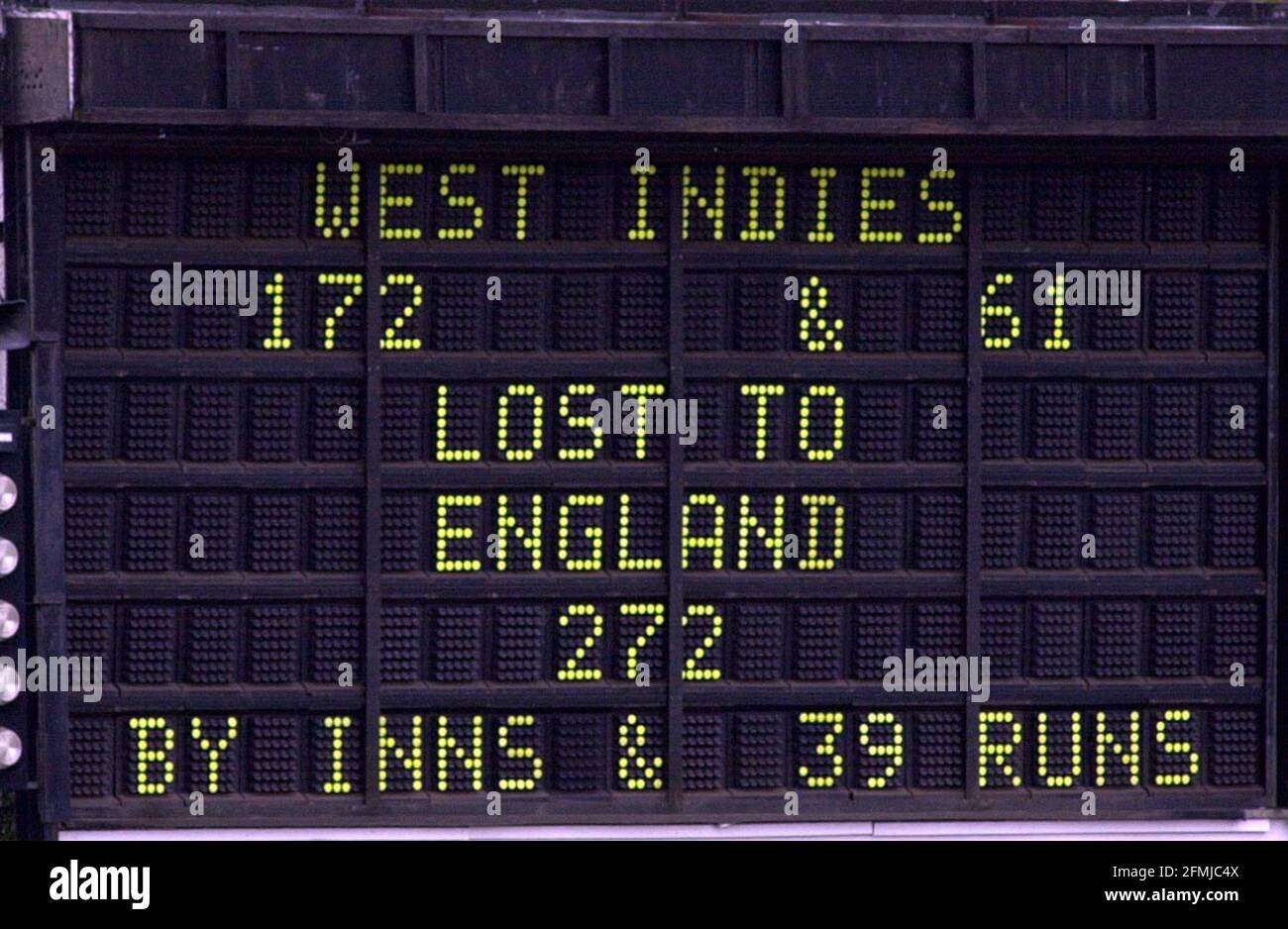 West indies cricket scoreboard hi-res stock photography and images