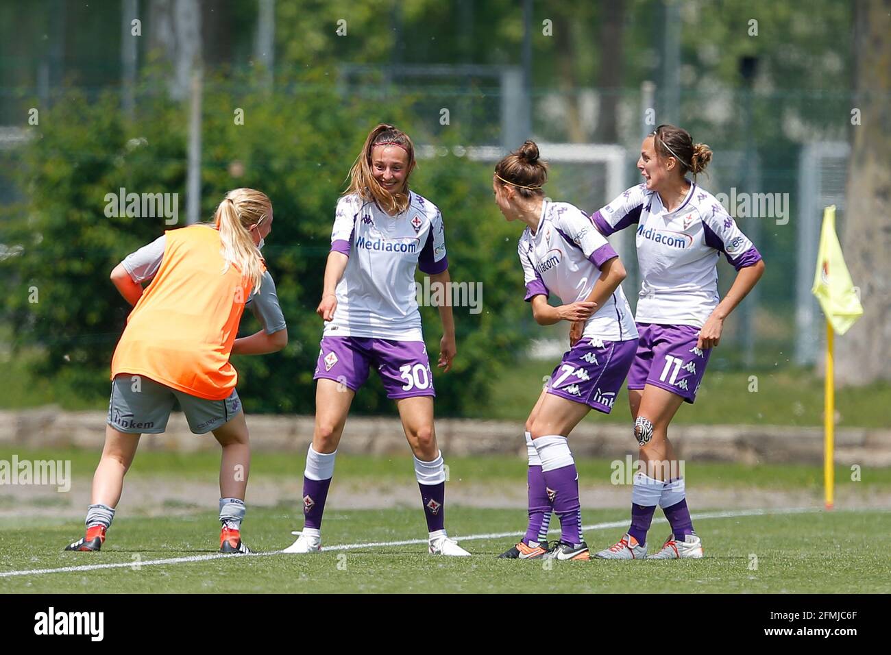 Teresa Claudia Pires Neto (ACF Fiorentina Femminile) during AC Milan vs ACF  Fiorentina femminile, Italian f - Photo .LiveMedia/Francesco Scaccianoce  Stock Photo - Alamy